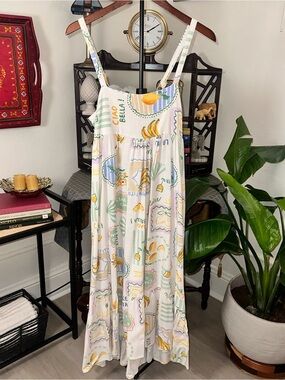 Paper Hearts European Summer Midi Sundress🍋✨